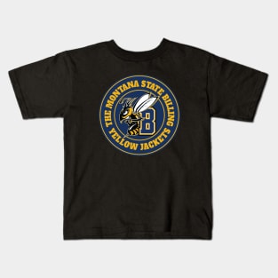 the yellow montana state billing Kids T-Shirt